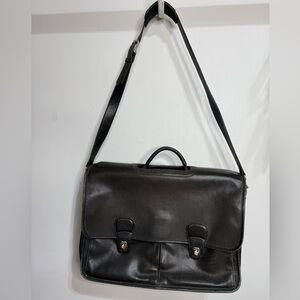 Vintage Coach Leather Laptop Briefcase Messenger Bag